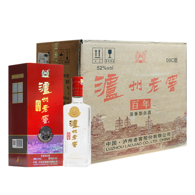 泸州老窖百年52度500ml*6瓶浓香型白酒