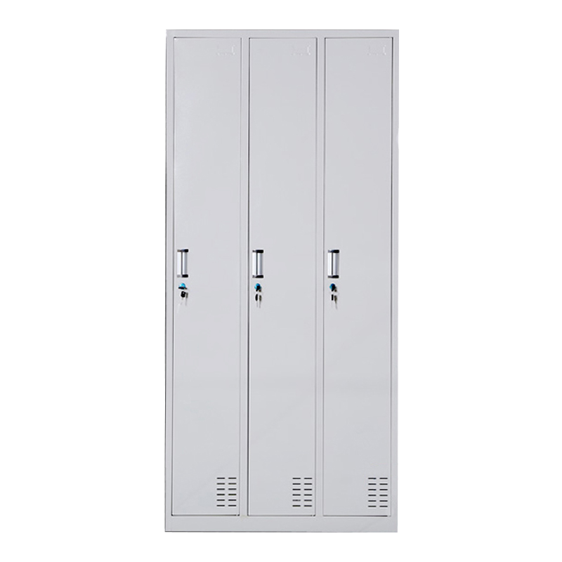 帅畅收纳柜财务档案柜资料柜加厚文件柜办公室带锁铁皮柜三门更衣柜