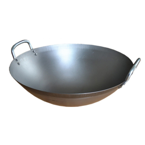 万家美厨霸电磁炉炒锅50cm加厚双耳生铁