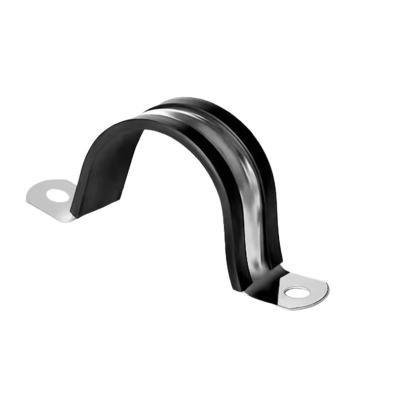 中锦科技 不锈钢U型带连胶条骑马卡 管卡 抱箍 Φ63mm 个