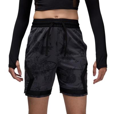 Jordan运动透气速干男士篮球训练钻石纹短裤弹性腰带百搭休闲球裤