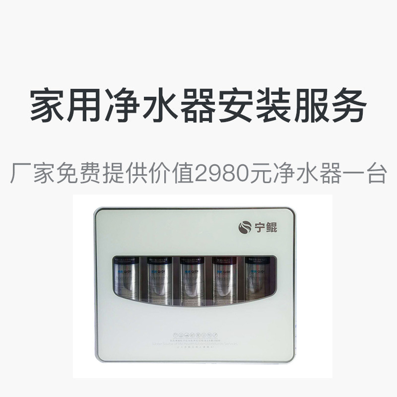 家用净水服务宝 净水安装服务 含净水机一台和3米pe管线