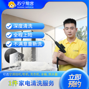 1件家电清洗服务（不含油烟机）