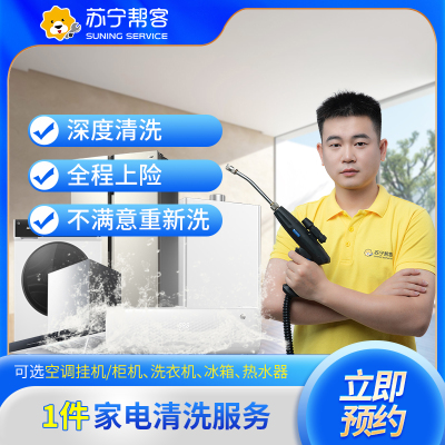 1件家电清洗服务（不含油烟机）
