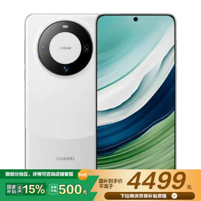 华为/HUAWEI Mate 60 12GB+256GB 白沙银 移动联通电信全网通智能旗舰手机