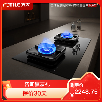 方太(FOTILE)[热效率升级70%]燃气灶天然气 家用嵌入式 可调节换装灶具 5.2kW*猛火燃气灶TF37B液化气