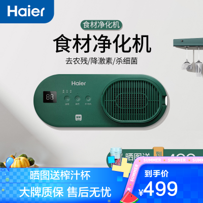 (haier)果蔬清洗机家用便携智能洗菜机食材水果蔬菜肉类全自动净化器