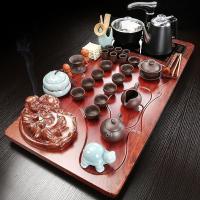 家柏饰(CORATED)一体茶盘整套茶具套装功夫紫砂全自动家用客厅简约泡茶杯喝茶