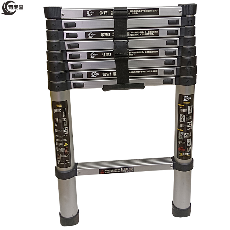 有成鑫 竹节式单梯圆管升降梯伸缩梯 3.2米 个