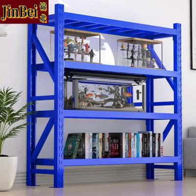 锦北货架四层仓储钢制置物架收纳展示架承重500kg 2000*500