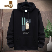 YANXU2023青少年男装帽衫中国风字母男士连帽卫衣上衣学生外套潮