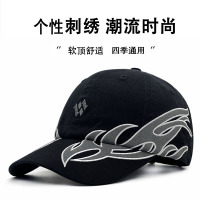 春季新款美式街头刺绣棒球帽男女款嘻哈酷帅潮流时尚百搭鸭舌帽子