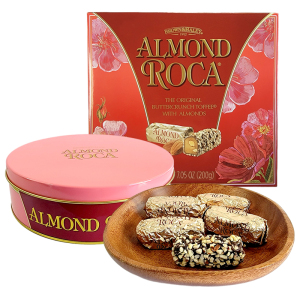 美国进口Almond Roca乐家扁桃仁巧克力糖100g/200g/300g/600g糖果礼盒装罐装零食年货