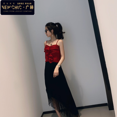 广赫小吊带背心女外穿夏潮性感内搭打底泫雅网红蹦迪韩版短款露脐上衣