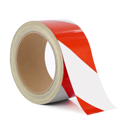 好企来 反光标识 AQ-0086 珠光膜 红白 10cm*25m (25米/卷)