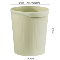 家柏饰(CORATED)创意垃圾桶家用客厅卫生间办公室无盖北欧风大号寝室学生宿舍 抹茶绿[大号]加厚升级款