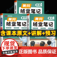 2024新版六年级上册数学书北师大黄冈随堂笔记学霸笔记语文英语课堂笔记 小学6年级上教材解读全解必刷题语数英课本黄岗北师