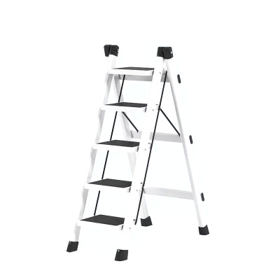 金迪乐折叠多功能置物架伸缩五步梯架