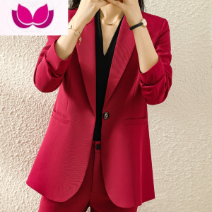 七斓黑色小西装外套女2023新款小个子高级感气质正装西服职业套装