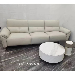 科朔真皮沙发现代简约小户型电动调节沙发工厂展厅实拍网红沙发8636