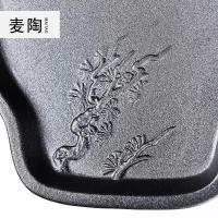 美帮汇一壶两二杯旅行套装便携棉麻布收纳袋陶瓷乌金石茶盘整套茶具