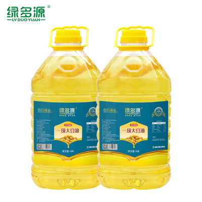 绿多源非转基因一级大豆油10L*2/箱食用油炒菜美味可口