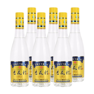 杏花村 汾酒53度 金标清香型 新老包装随机发货 450ml*6瓶(非原箱)
