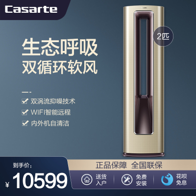 卡萨帝(Casarte)空调柜机2匹变频一级能效立式家用2P冷暖客厅智能1级节能静音儿童健康自清洁双涡流抑噪