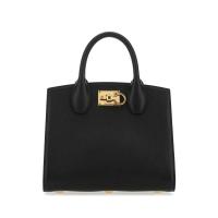 Salvatore Ferragamo女士复古皮质手提托特包皮料五金质感商务通勤手拿包