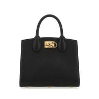 Salvatore Ferragamo女士复古皮质手提托特包皮料五金质感商务通勤手拿包