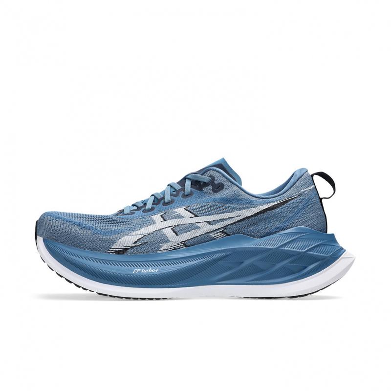 ASICS跑步鞋男反弹性能强舒适贴合抓地力提升支撑性好蓝色配色