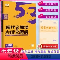 [正版]2025版 53语文 现代文阅读+古诗文阅读七年级全国通用版 5年中考3年模拟 53语文专项突破 七年级现代文