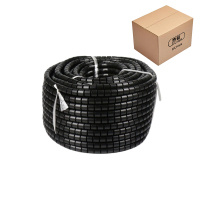 杰储(GCHUL) DXLXQ100 25mm*6米/卷 pe 缠绕管保护套 电线理线器 1卷/包 (计价单位:包) 黑