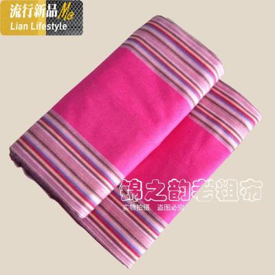 棉老粗布床单单件双人床单被单枕套老粗布三件套 三维工匠