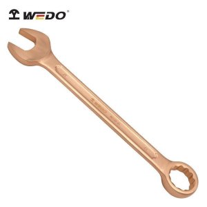 维度(WEDO)BE135-22 防爆呆梅两用扳手 铍青铜 22mm 双头开口梅花扳手 无火花工具 定制