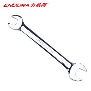 力易得(ENDURA)E2387全抛光铬钒钢双开扳手 双头呆扳手23*26mm 1把(货期3-5天)