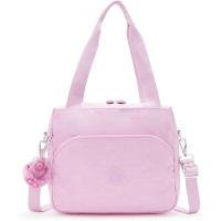 Kipling凯浦林单肩包女大容量多口袋可调节肩带竖放水瓶粉色