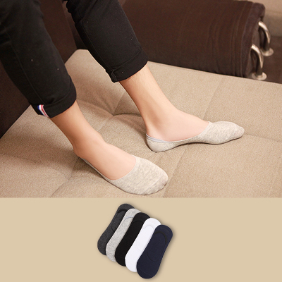 欣诗蓉xinshirong袜子男士短袜春夏棉短筒男袜季浅口棉袜长隐形船袜xsr0075双装（隐形袜10纯色）均码（买一组送一组）