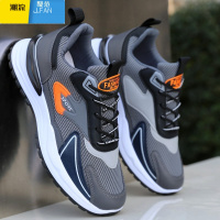 聚范男鞋新款百搭休闲运动鞋网面透气老爹潮鞋男士耐磨跑步鞋