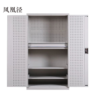 凤凰泾工具柜加厚铁皮储物柜工厂车间用带抽屉汽修多功能收纳柜通门内一抽柜灰白色