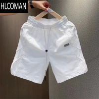 HLCOMAN夏季速干美式重工工装短裤男士直筒时尚舒适运动冰丝薄款五分裤子