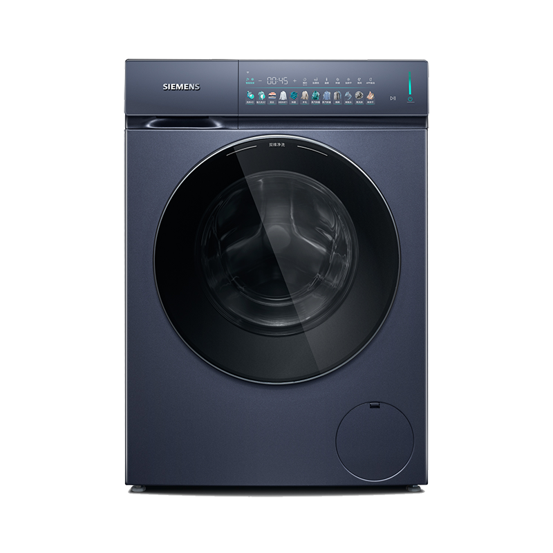西门子小幸熨洗干一体机WN54K7G10W 湖蕴蓝 蒸汽除皱 深层净洗