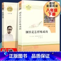 [人教社 2本]钢铁+经典常谈 赠考点 八年级/初中二年级 [正版] 经典常谈 朱自清 钢铁是怎样炼成的初中名著考点原著