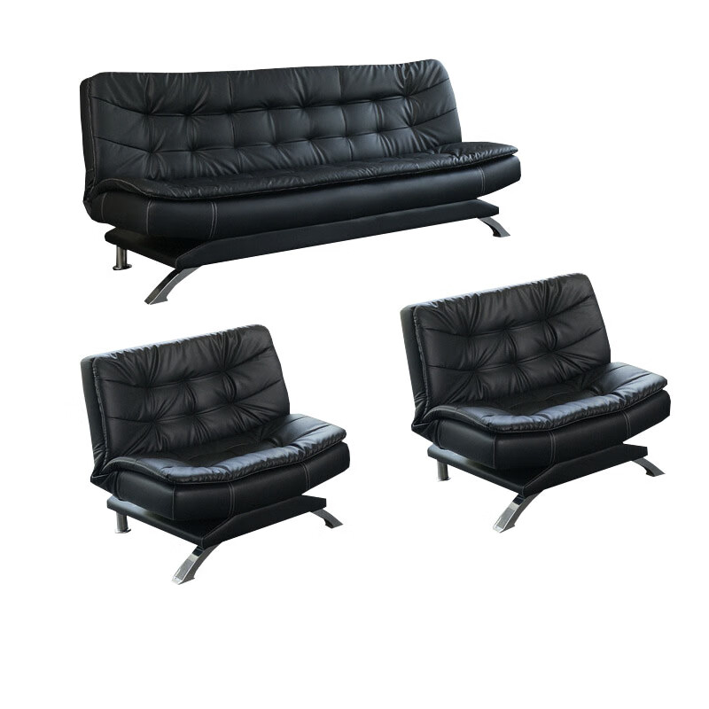 戴劲 办公沙发可折叠商务沙发多功能接待会客沙发组合 西皮1+1+3