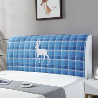 家柏饰(CORATED)床头套罩 床头罩防尘全包软包床头床靠背罩保护套北欧风格简约 鹿-04 60*200CM