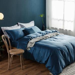 家柏饰(CORATED)A类四件套全棉全棉100支匹马棉贡缎床笠床单被套三件套