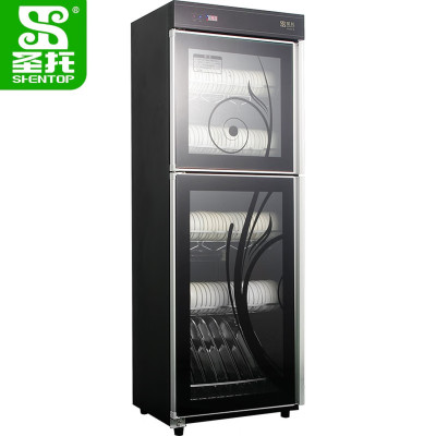 圣托商用大容量酒店用臭氧红外线保洁柜 380L双门低温触屏餐具消毒柜 DAA06