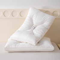 雅鹿全棉本色定型枕(一对)护颈椎承托助眠家用成人枕芯