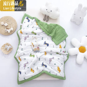 儿童夏被水洗棉空调被幼儿园被子宝宝卡通午睡被单双人盖被可机洗 三维工匠