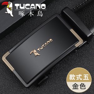 新款啄木鸟皮带男真皮正品商务简约自动扣腰带裤带青年休闲百搭tk